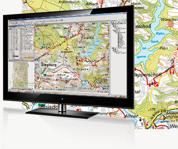 GPS-Navigationssoftware BVA Karten